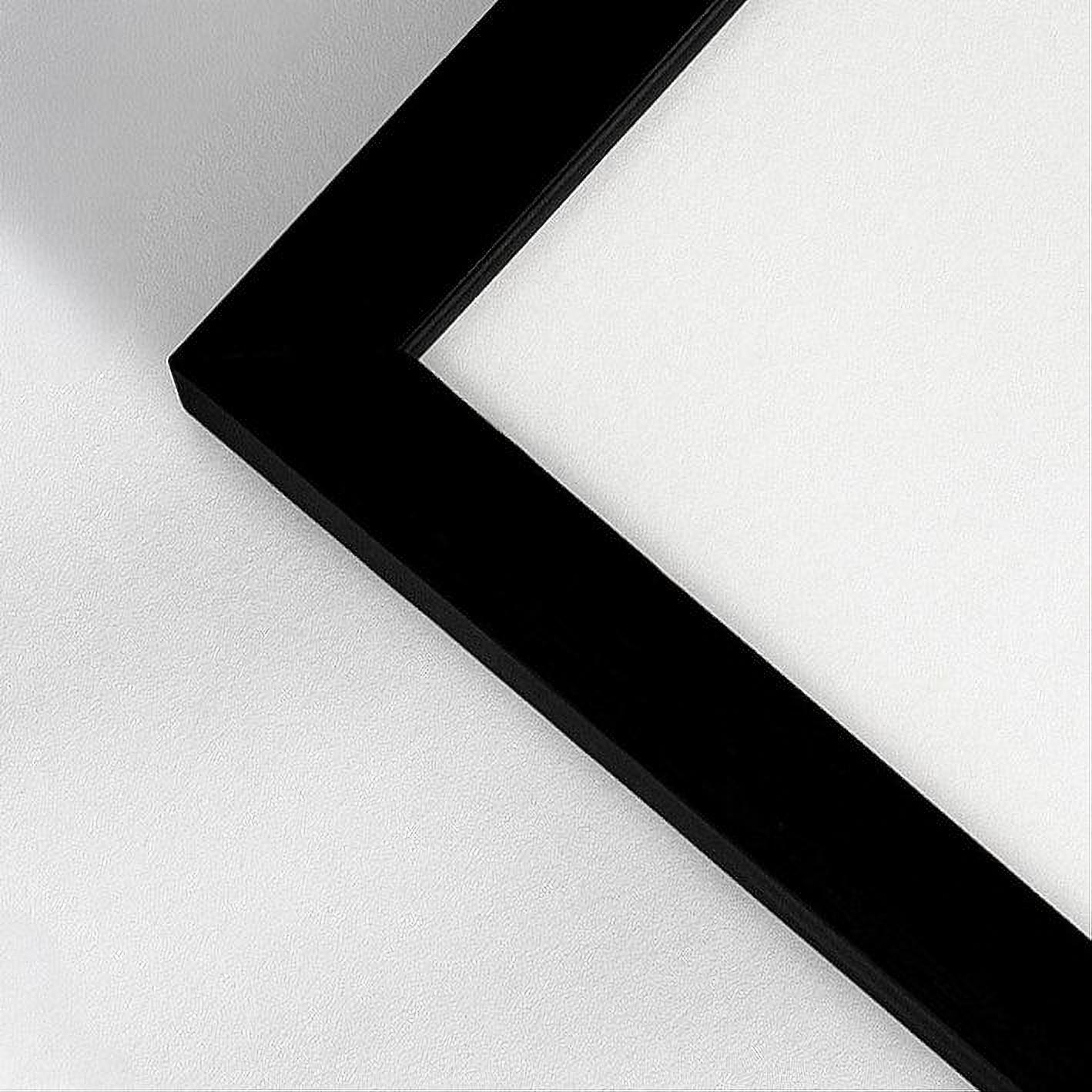 Black wooden frame - Narrow (10 mm) - Custom size