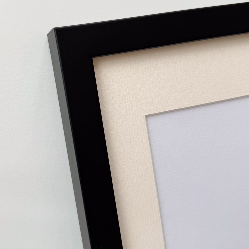 Black wooden frame - Wide (20 mm) - 30x30 cm