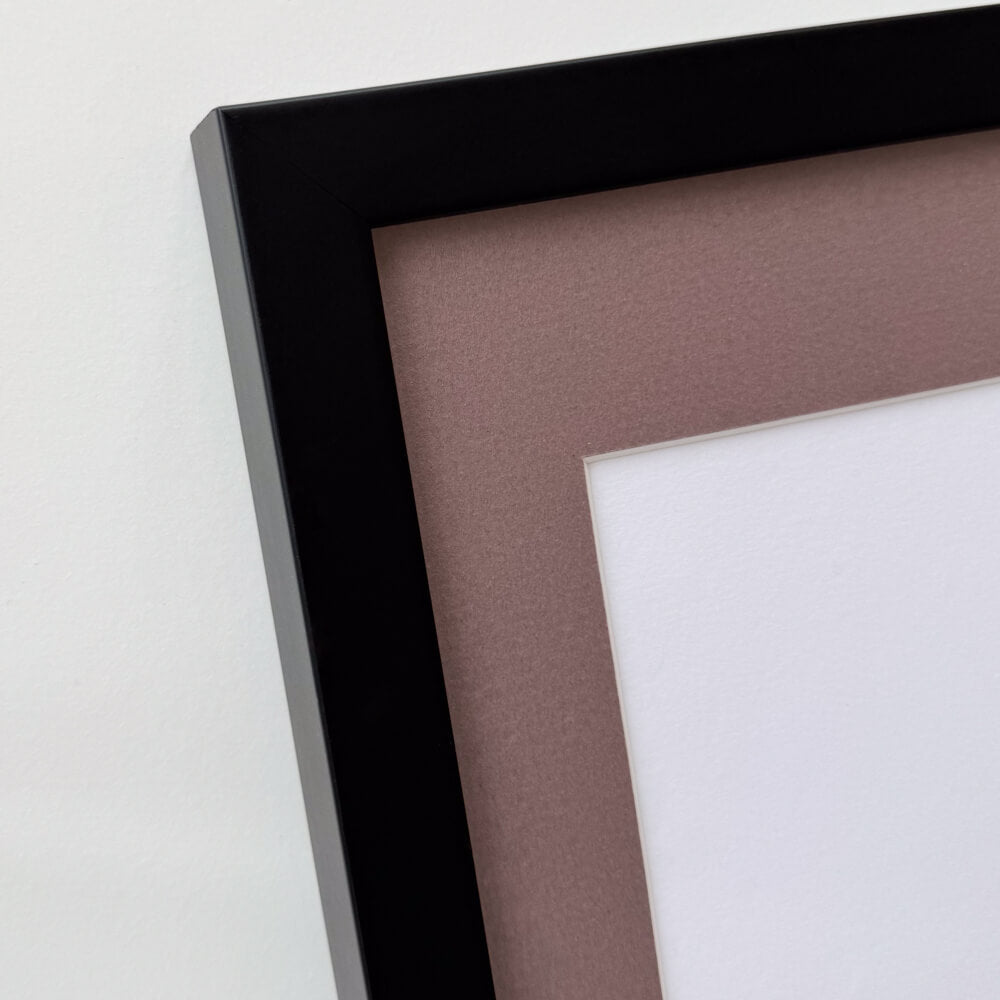 Black wooden frame - Wide (20 mm) - 30x30 cm