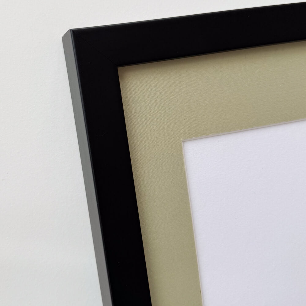 Black wooden frame - Wide (20 mm) - 30x30 cm