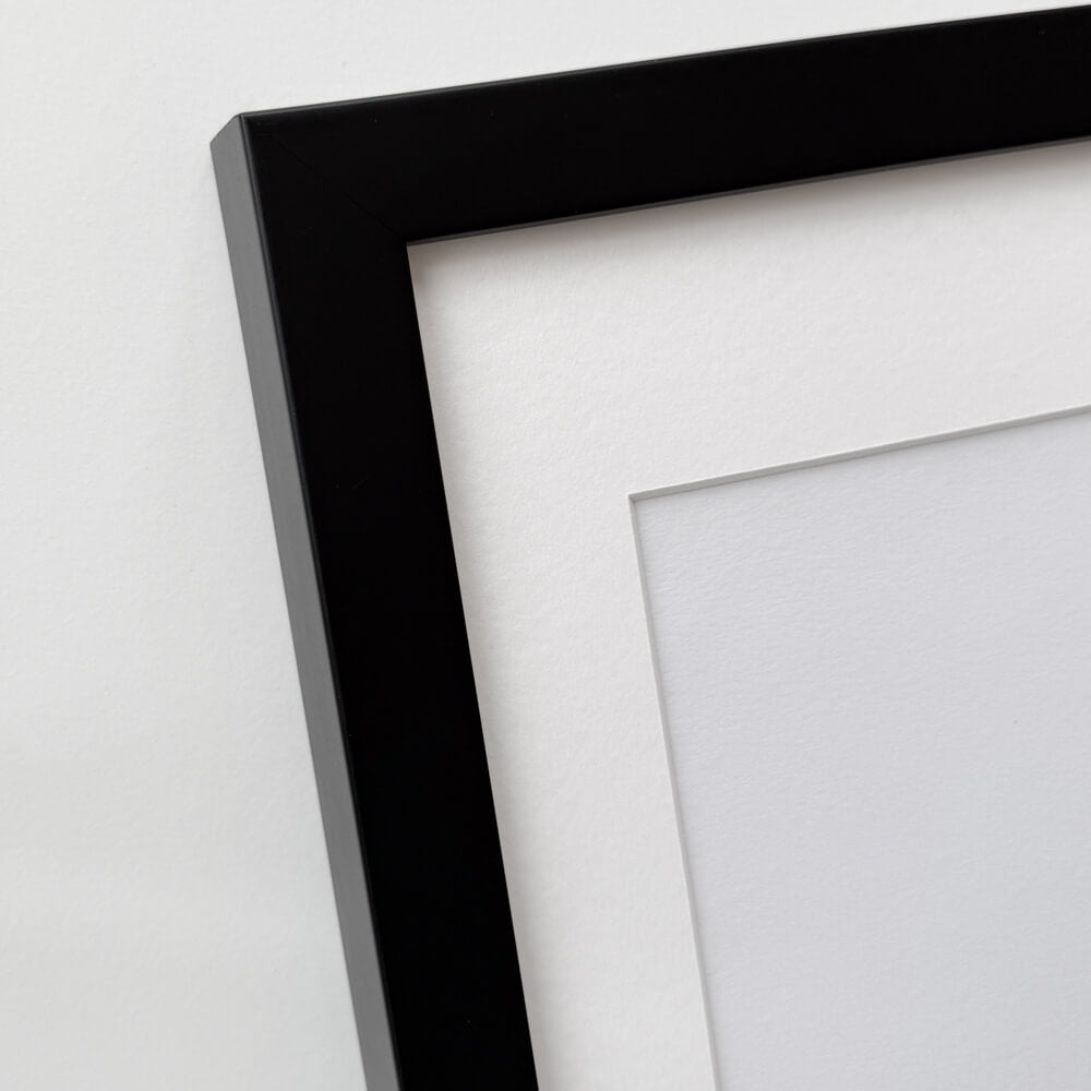 Black wooden frame - Wide (20 mm) - 30x30 cm