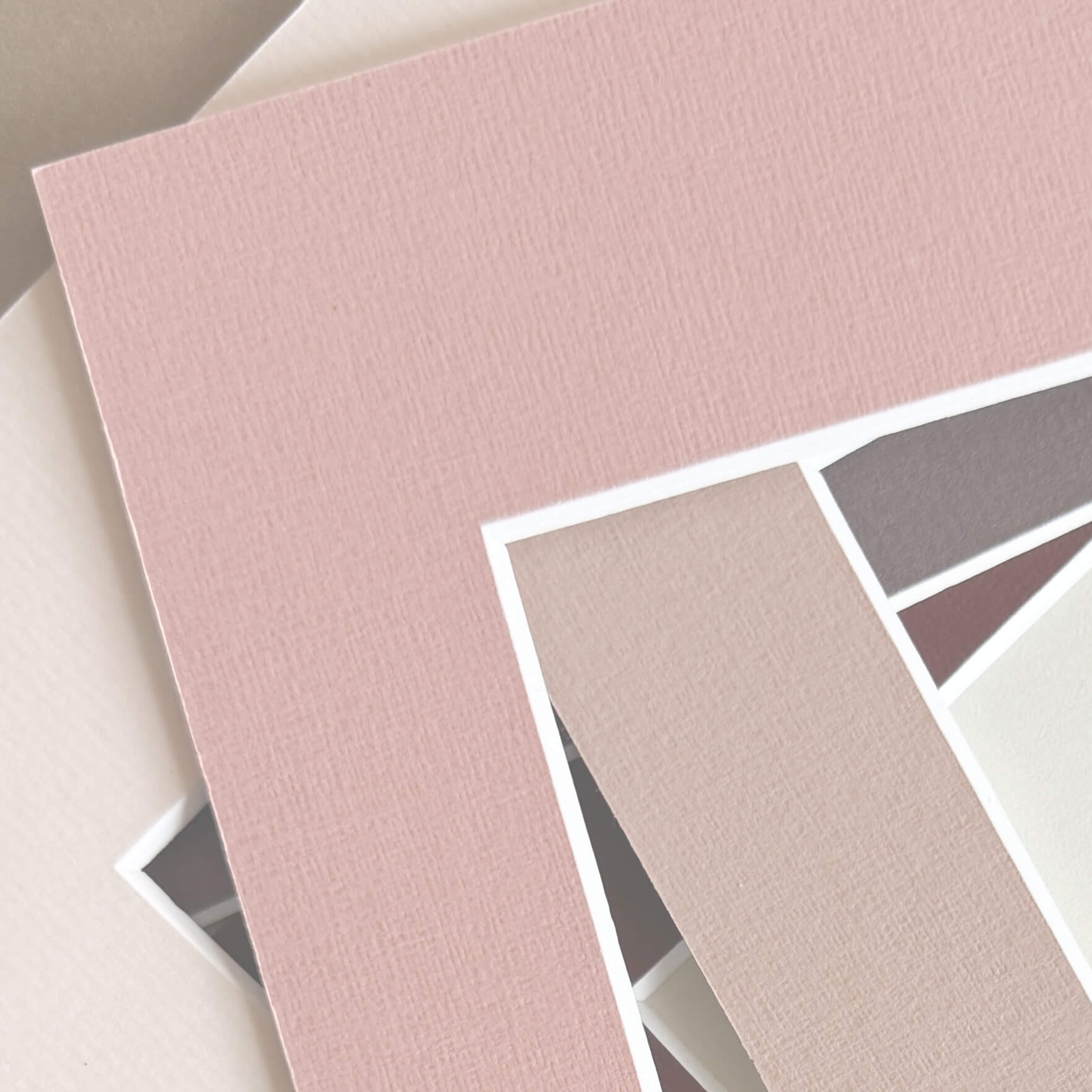 Warm rosa passepartout