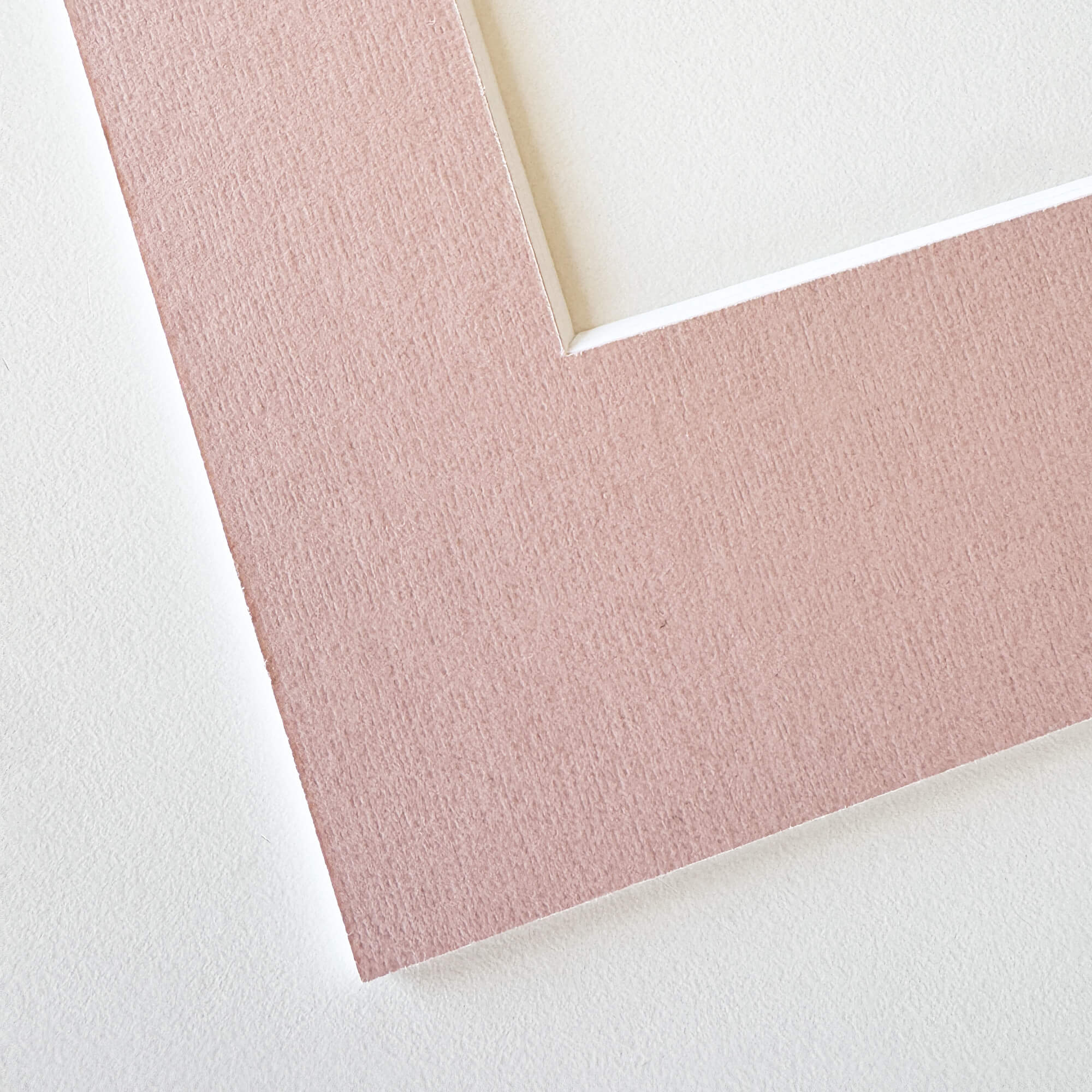 Warm rosa passepartout