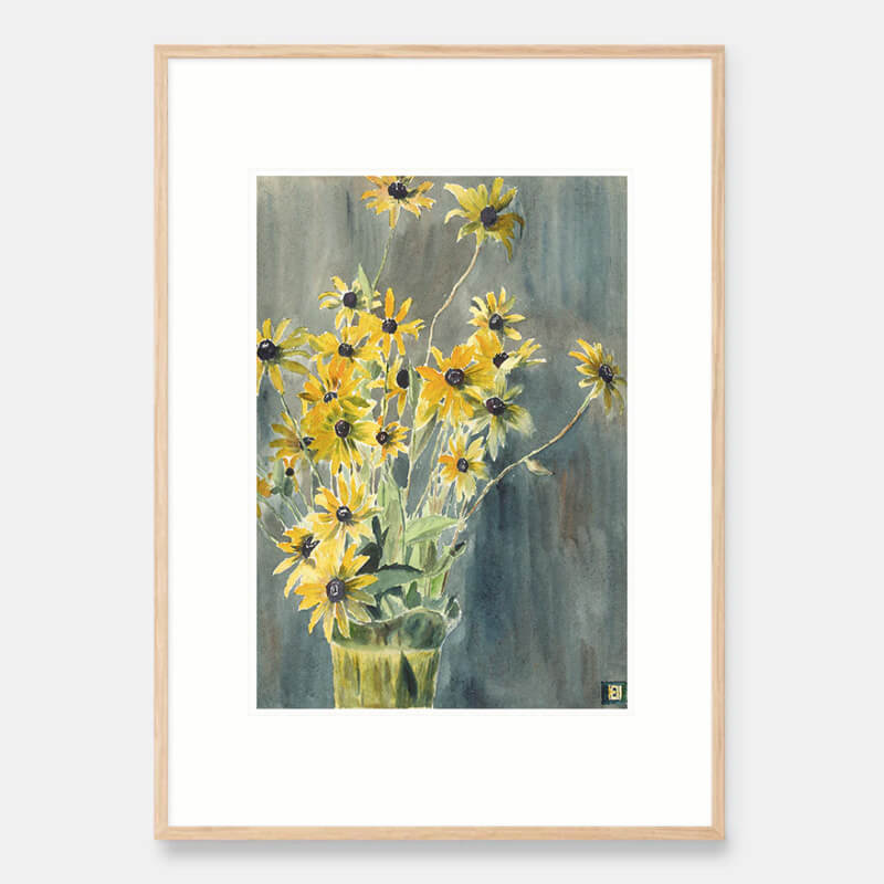 Vase with Black-eyed Susans