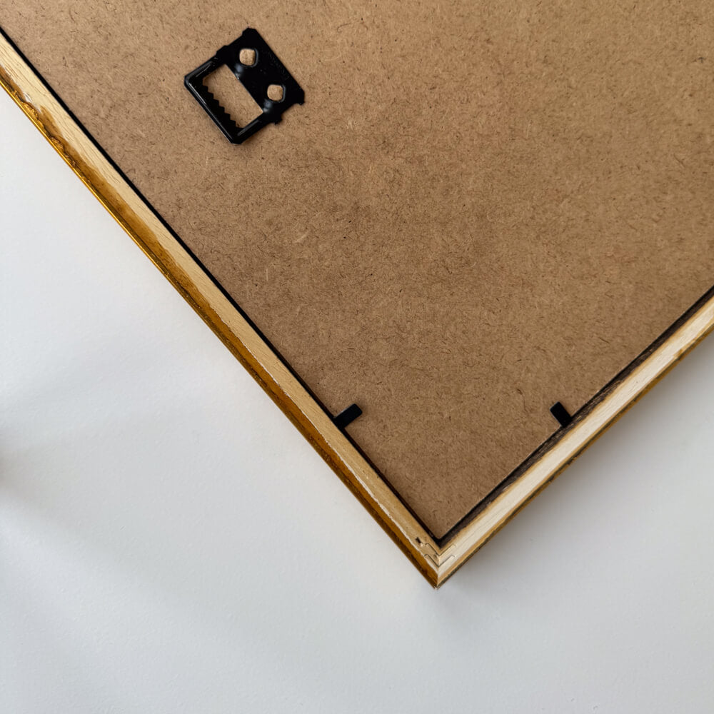 Vintage gold frame - Narrow (16 mm) - A4 (21x29.7cm)