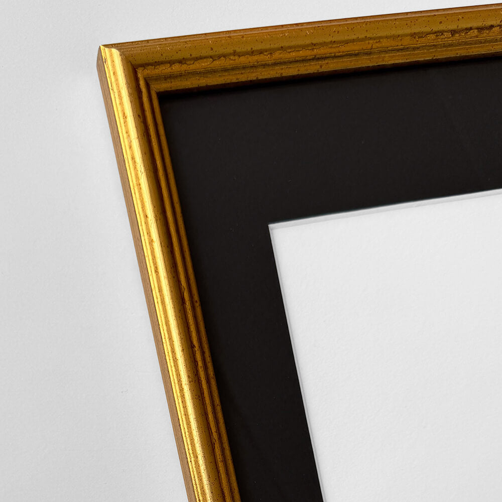 Vintage gold frame - Narrow (16 mm) - 30x30 cm