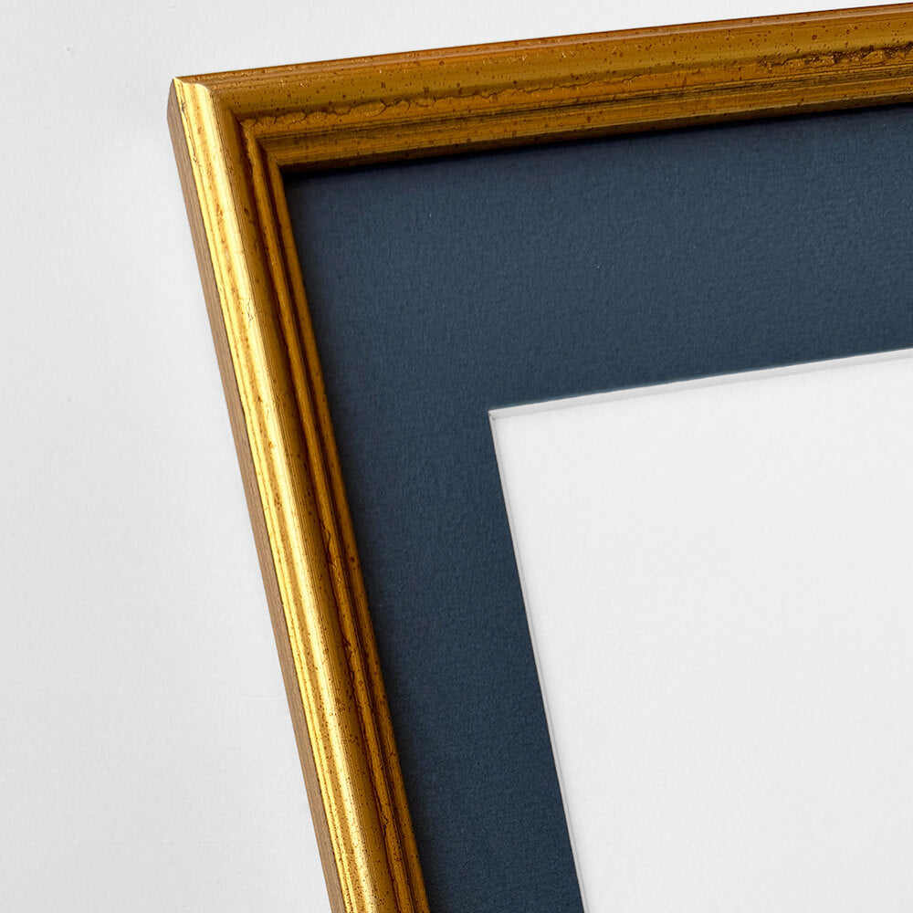 Vintage gold frame - Narrow (16 mm) - 30x30 cm