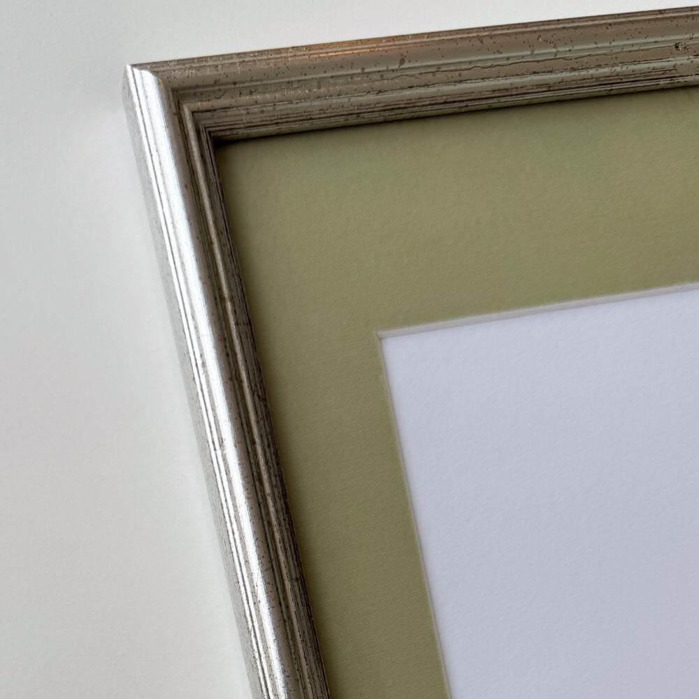 Vintage silver frame - Narrow (16 mm) - 30x30 cm