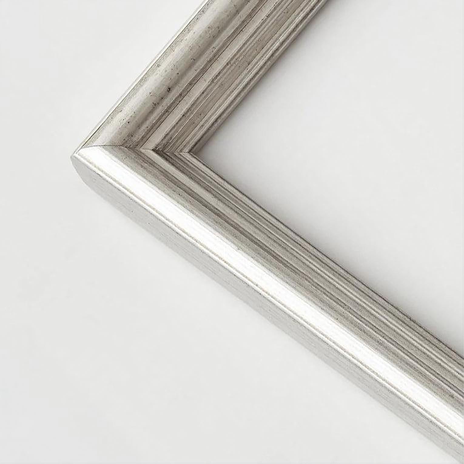 Vintage silver frame - Narrow (16 mm) - Custom size