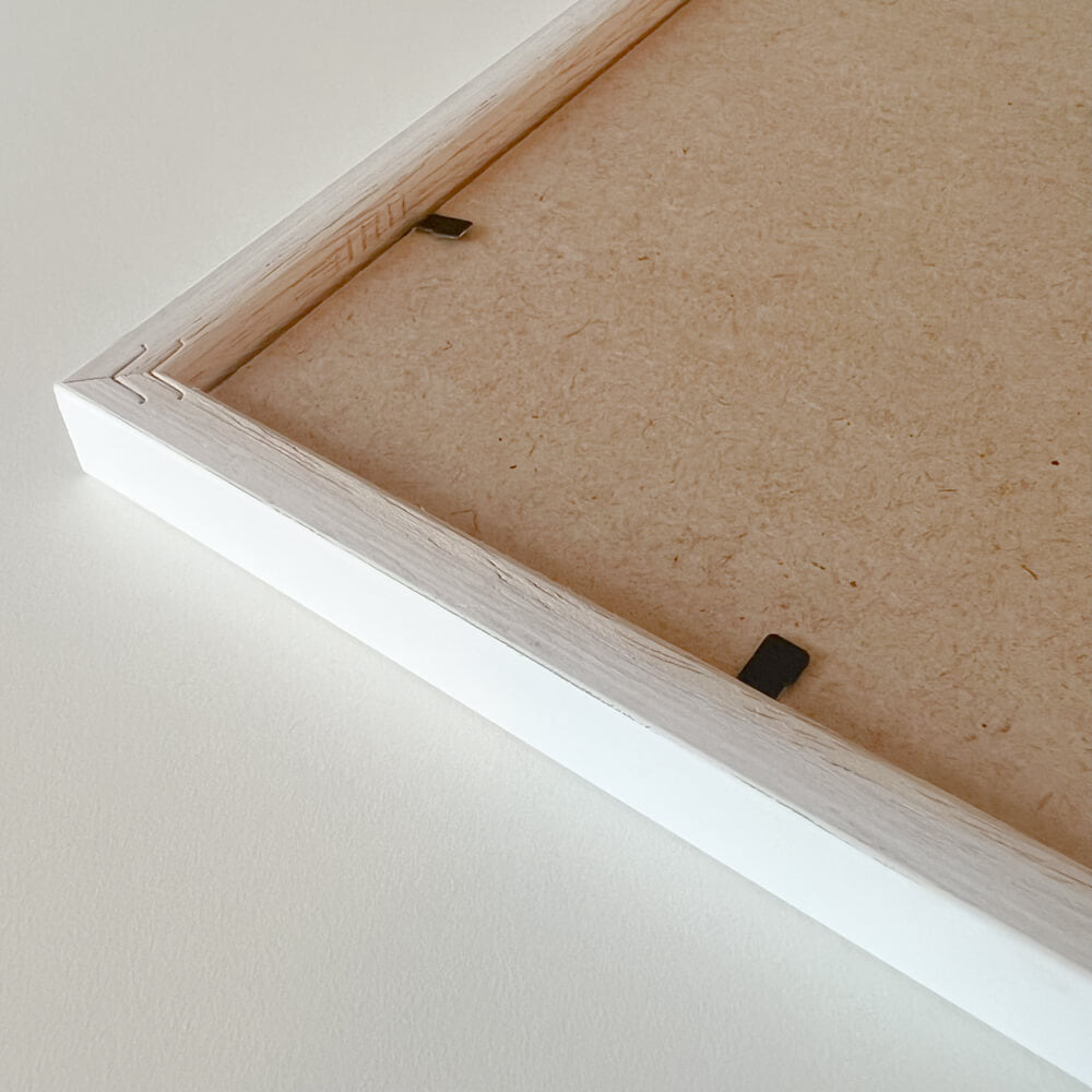 White wooden frame - Narrow (15 mm) - A3 (30×42 cm)