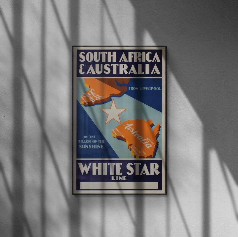 Liverpool-Sydafrika-Australien - White Star Line