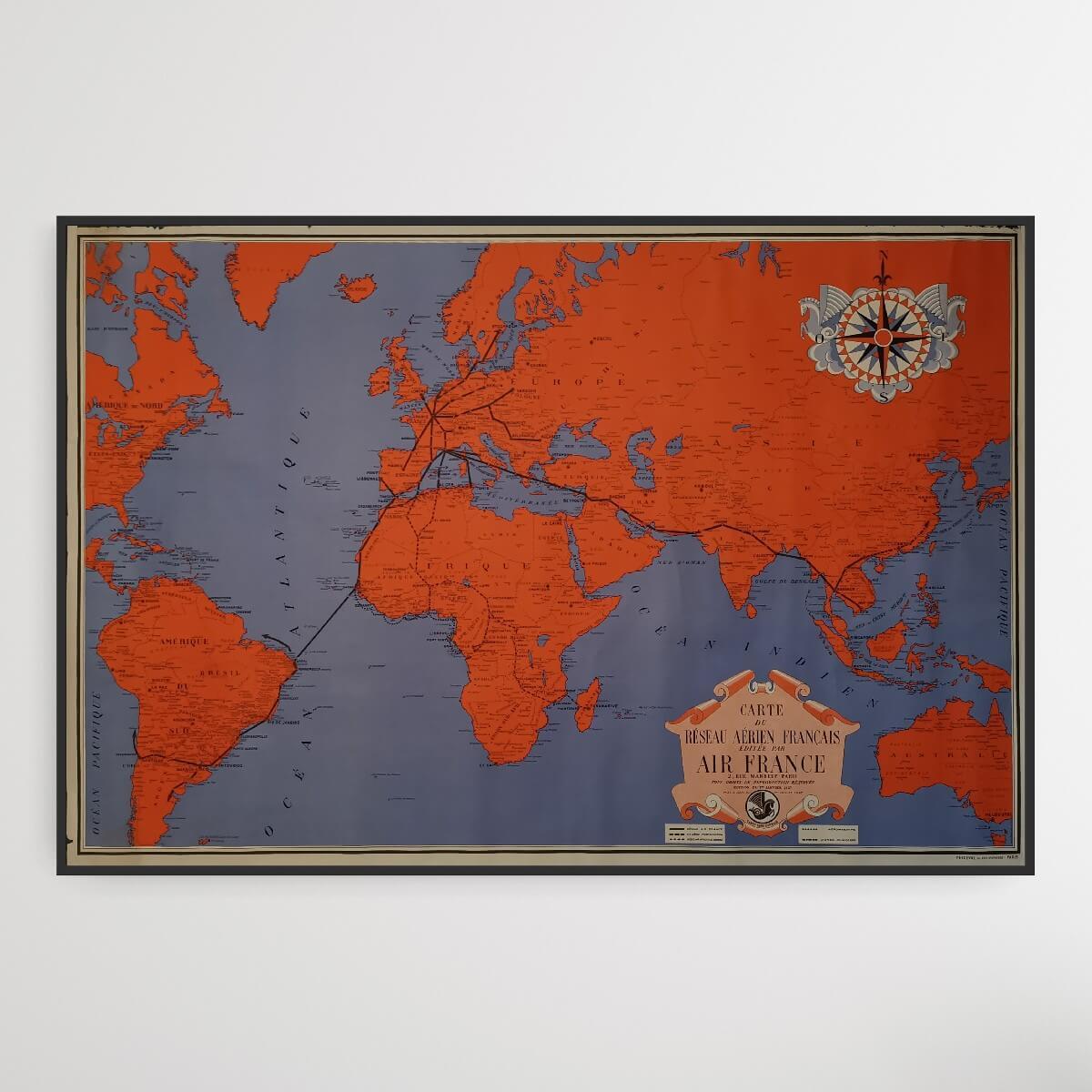 Økologi Støt Fælles valg World Maps - Old Historic Original Maps | PlakatKunst