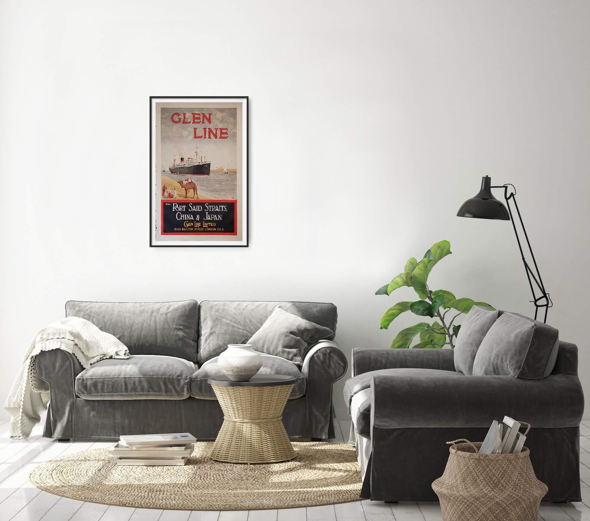 Glen Line - Port Said Straits - Kina & Japan