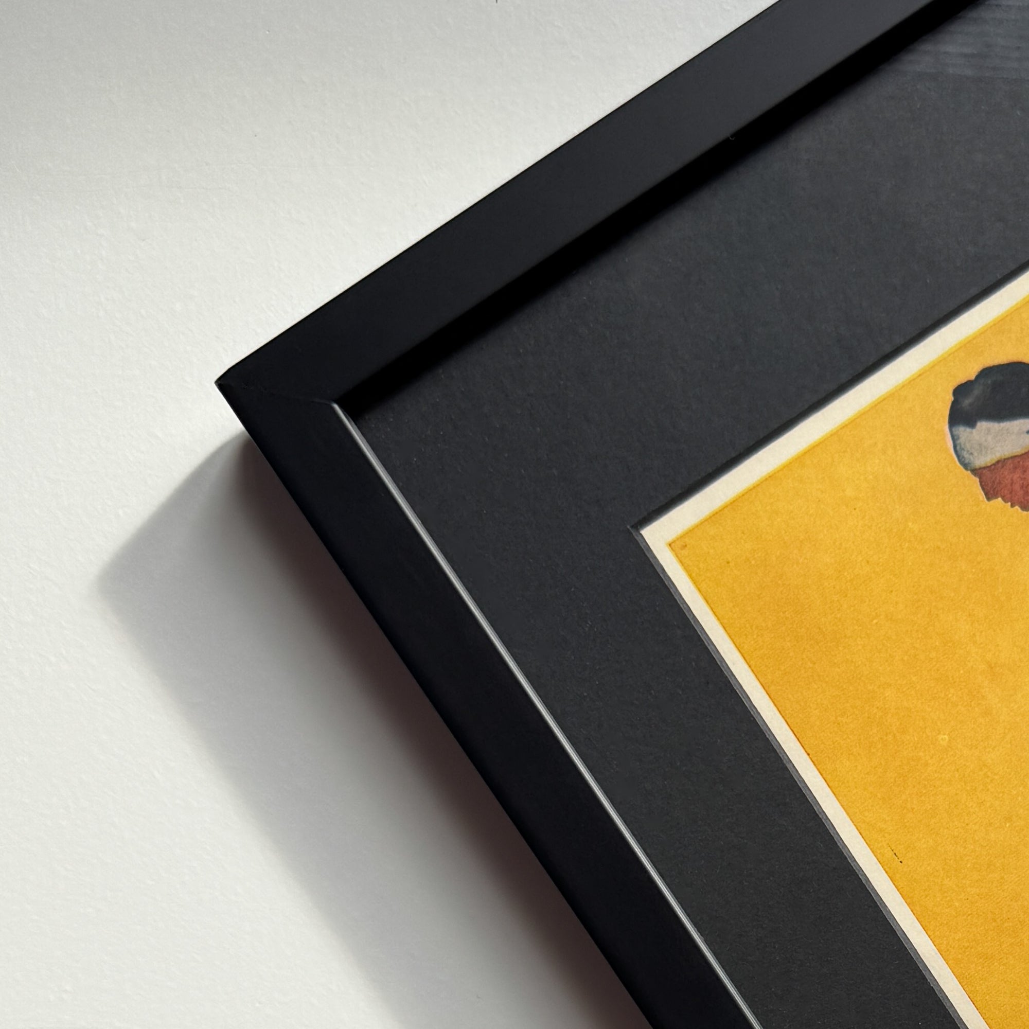 Black 40x40 wooden picture frame - Narrow | PlakatKunst.com