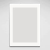 White wooden frame - Wide (20 mm) - 100x140 cm