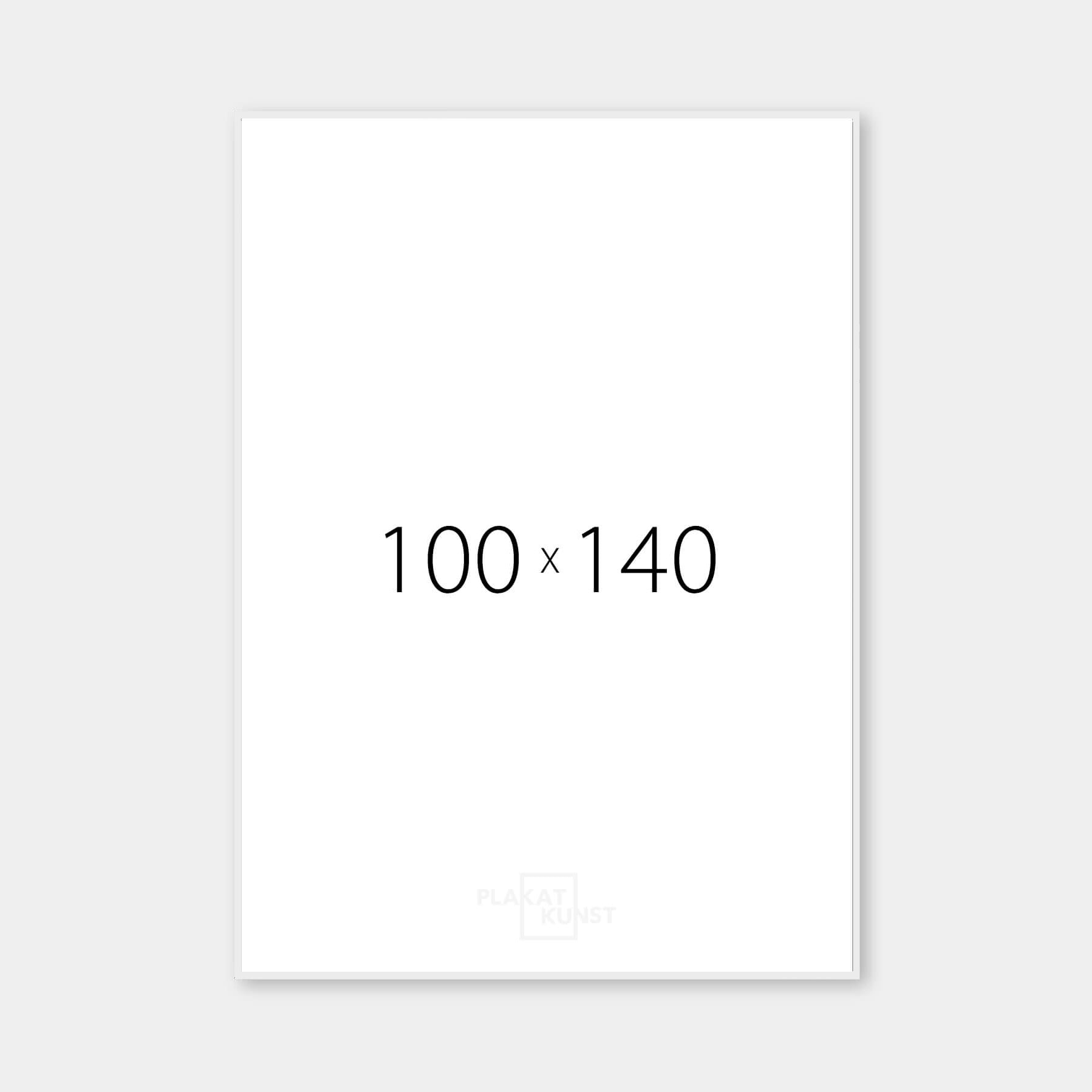 Matte silver premium aluminum frame - Narrow (6 mm) - 100x140 cm