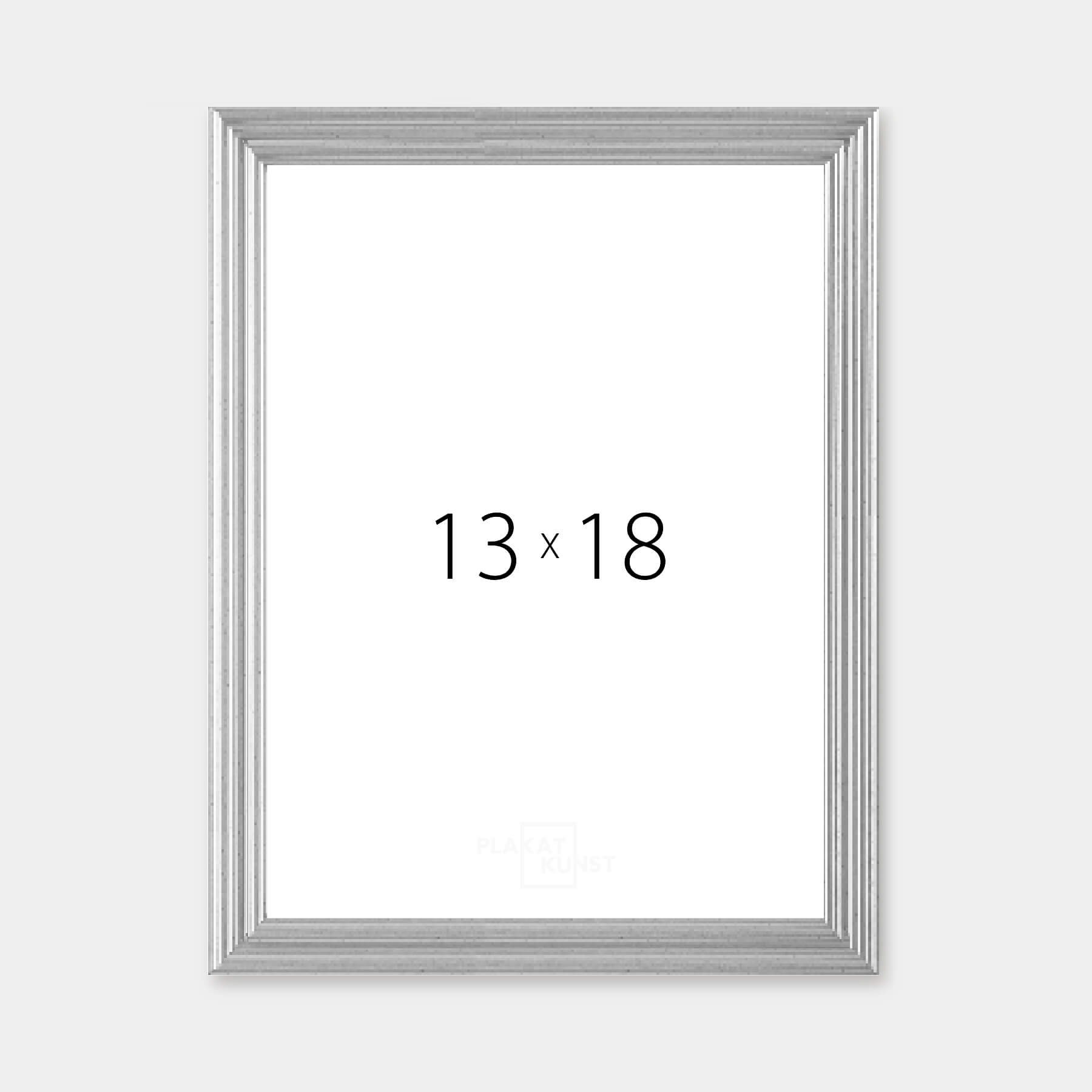 Vintage silver frame - Narrow (16 mm) - 13x18 cm