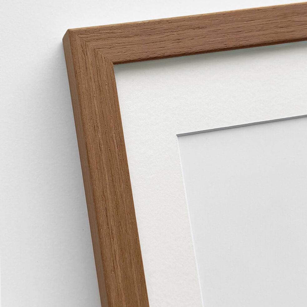 70x100 walnut wood poster frame - Wide (20 mm) | PlakatKunst.com