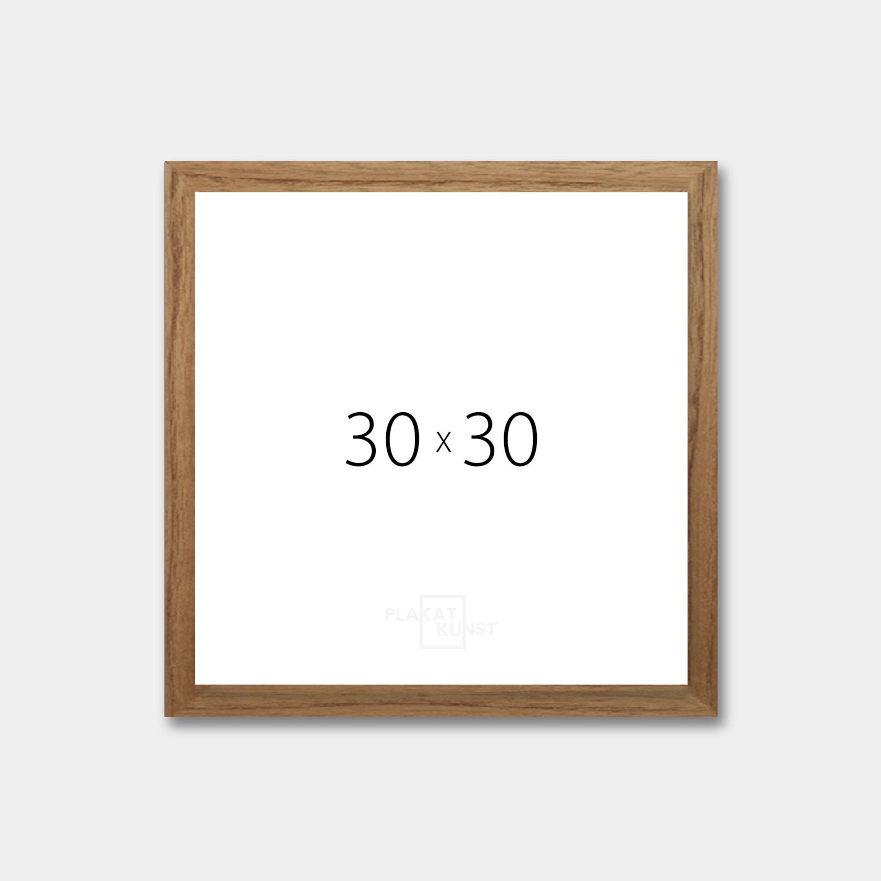 Dark oak wooden frame - Wide (20 mm) - 30x30 cm