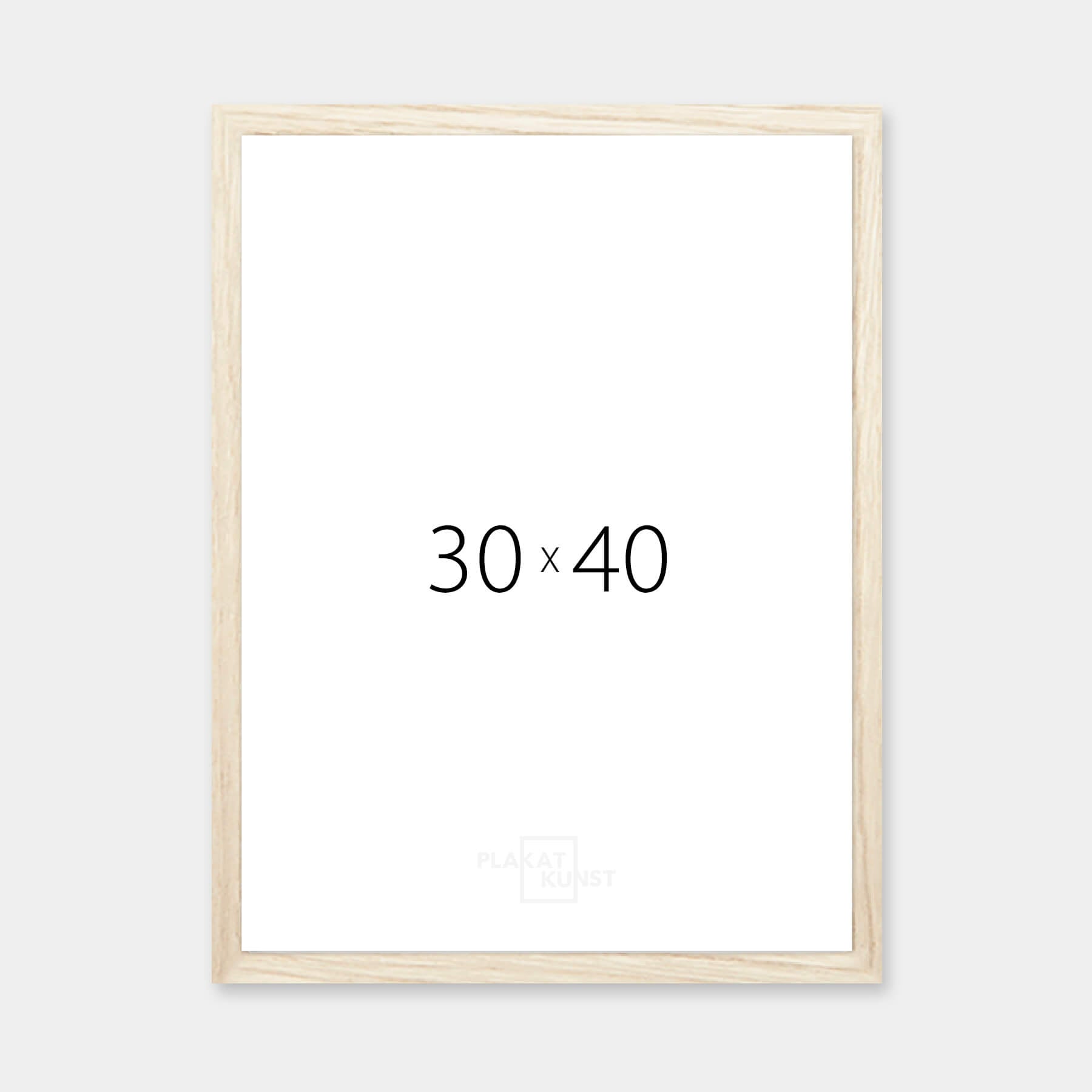 30x40 cm picture frames - Choose glass and mount
