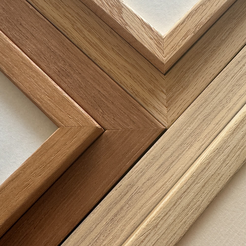 Light oak frame - Narrow (15 mm) - A4 (21x29.7 cm)