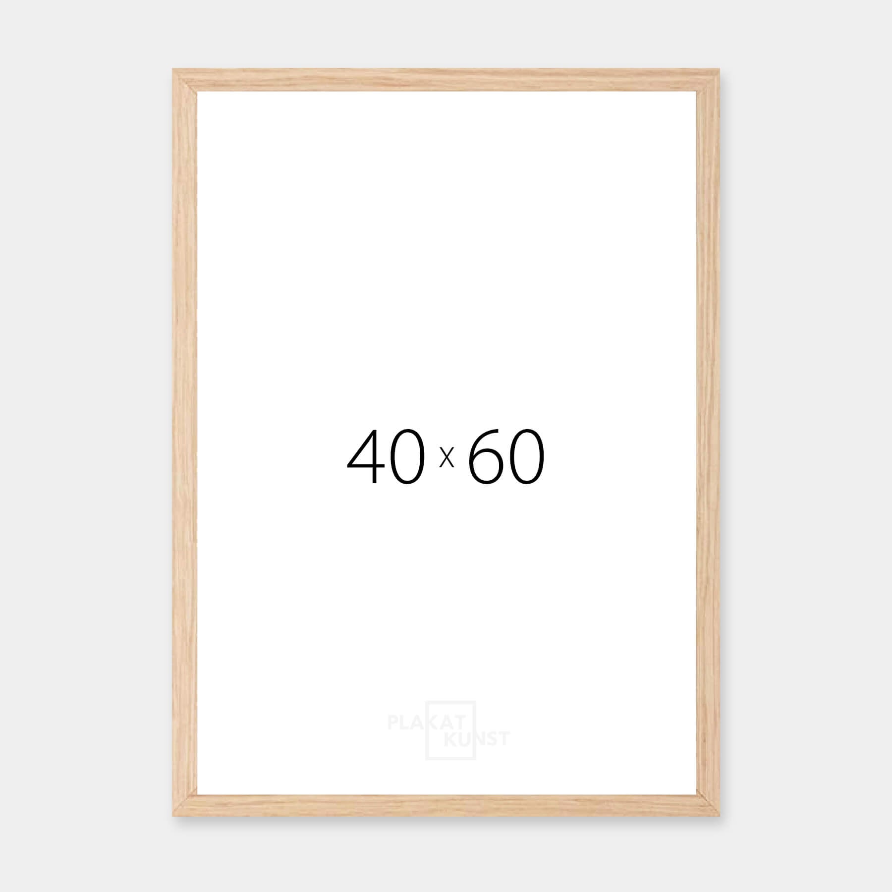 Solid oak frame - Wide (20mm) - 40x60 cm