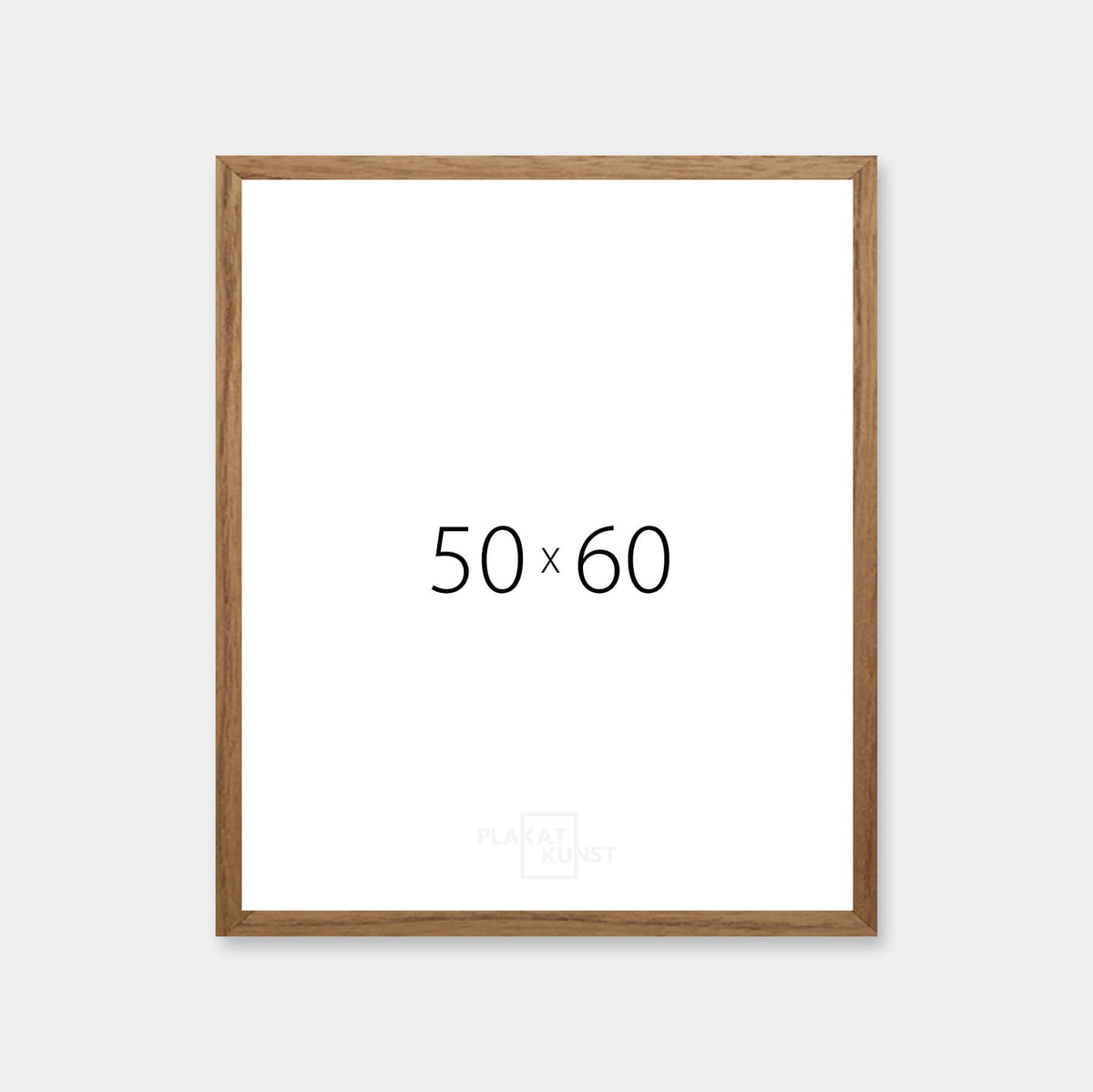 Frame Size 60 50x60 cm dark oak picture frame - Wide (20 mm) | PlakatKunst.com