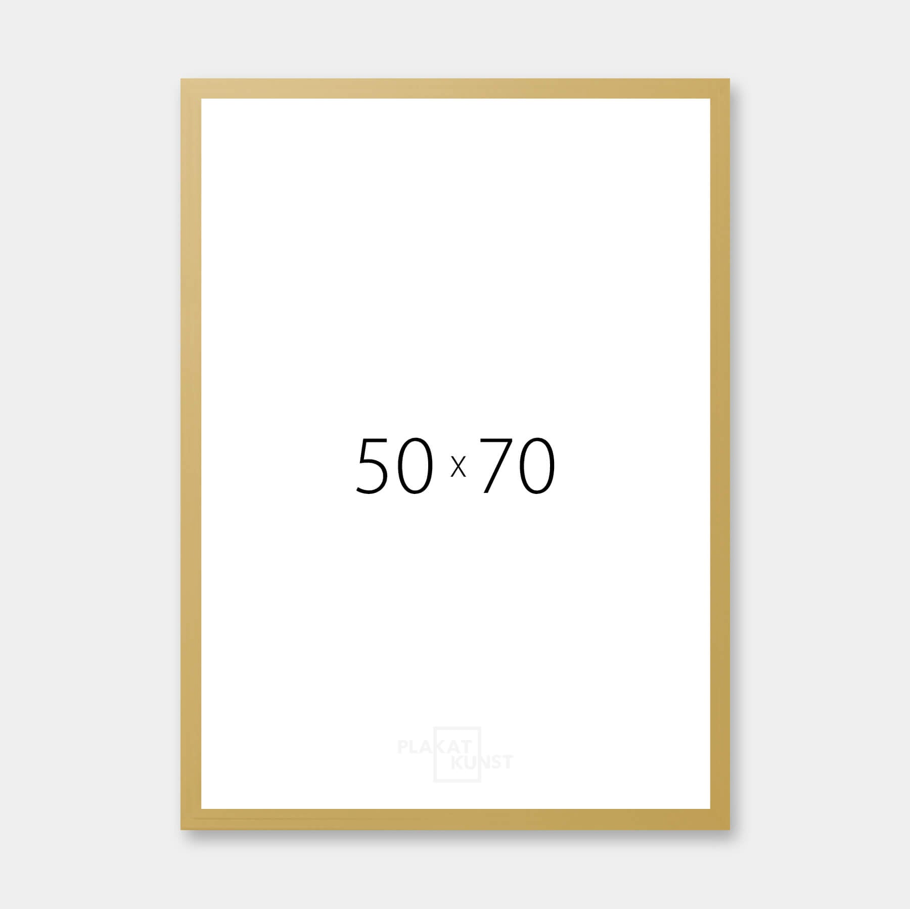 Dark gold wooden frame - Wide (20 mm) - 50x70 cm