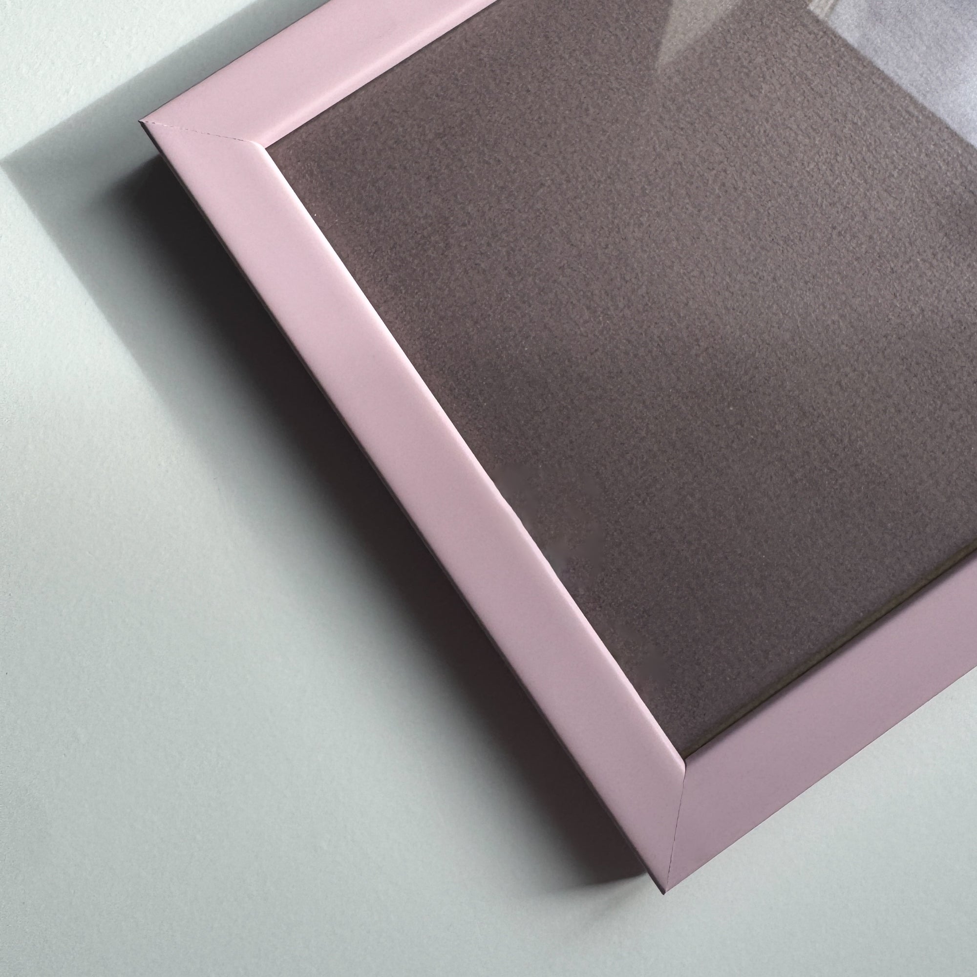 Pink matte wooden frame - Narrow (15 mm)