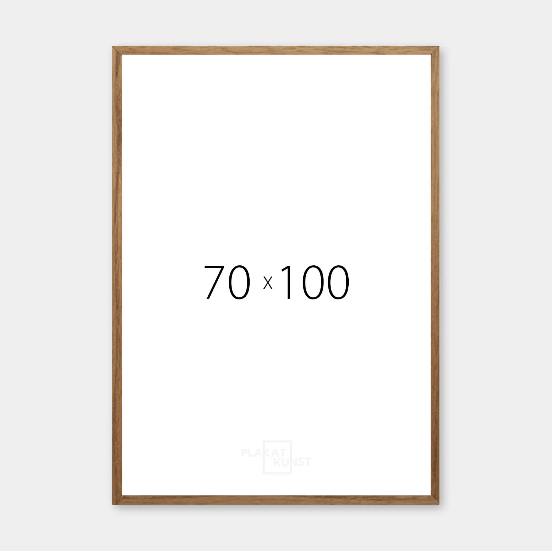 Dark oak frame - Wide (20 mm) - 70x100 cm