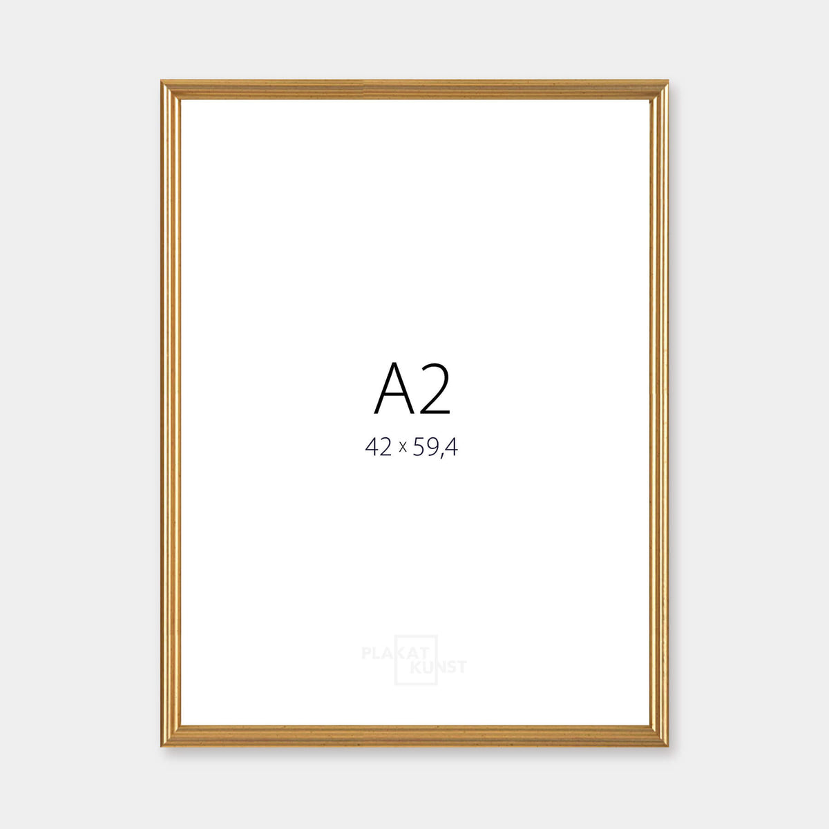 Vintage gold picture frame - A2 (42×60 cm) | PlakatKunst.com