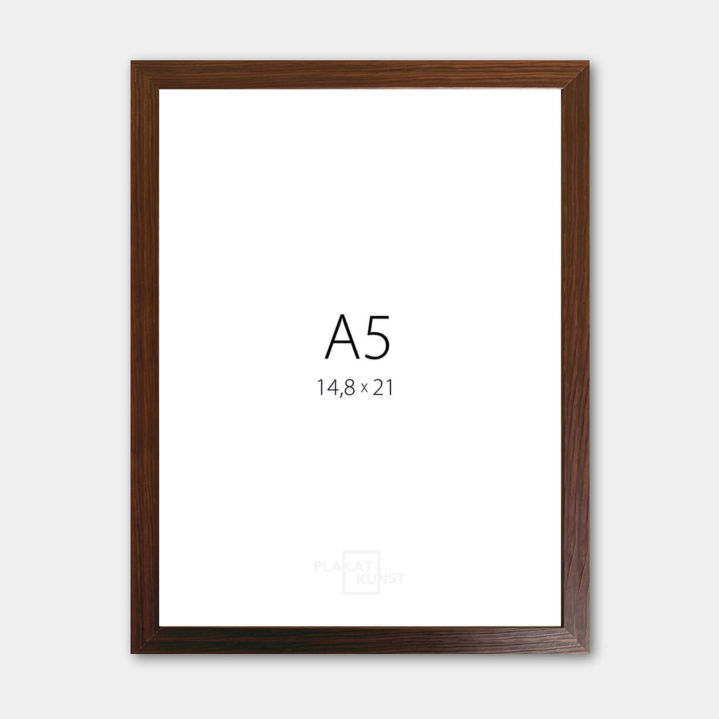 Dark wooden frame - Narrow (10 mm) - A5 (15x21 cm)