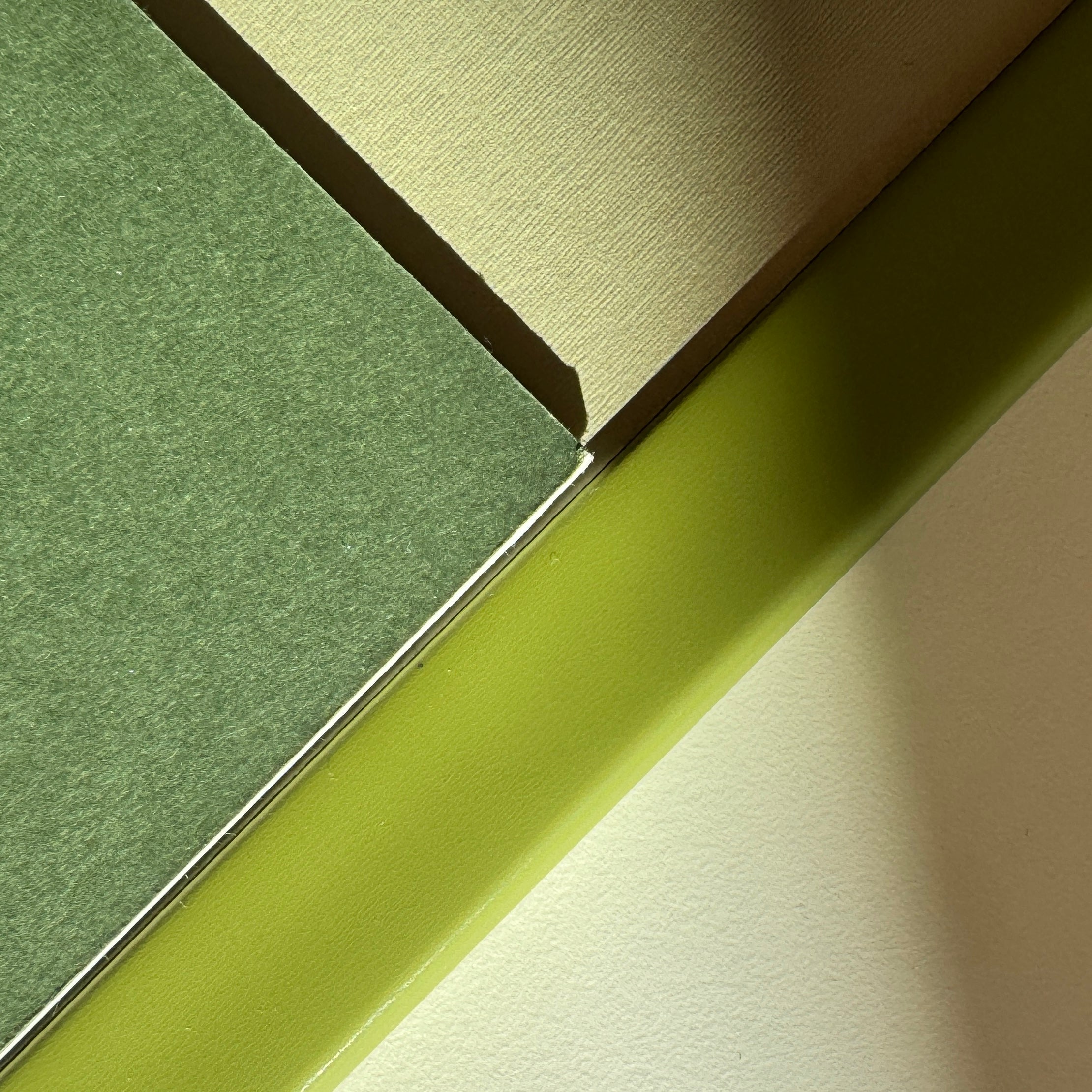 Olive green matte wooden frame - Narrow (15 mm)