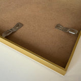 Gold aluminum frame - Narrow (9 mm) - 70×70 cm