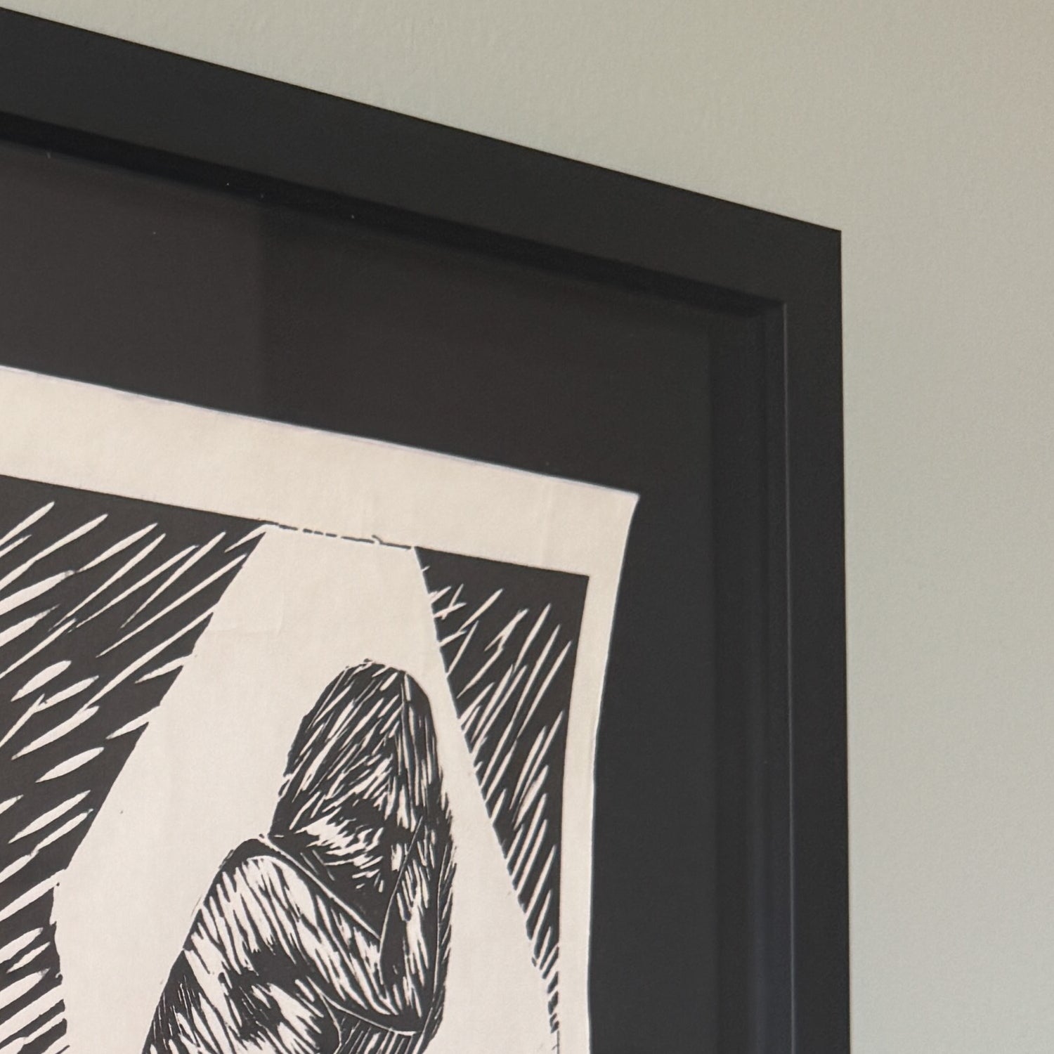 Black wood framebox - Wide (20 mm)