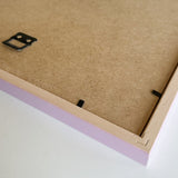Pink matte wooden frame - Narrow (15 mm) - 30×40 cm