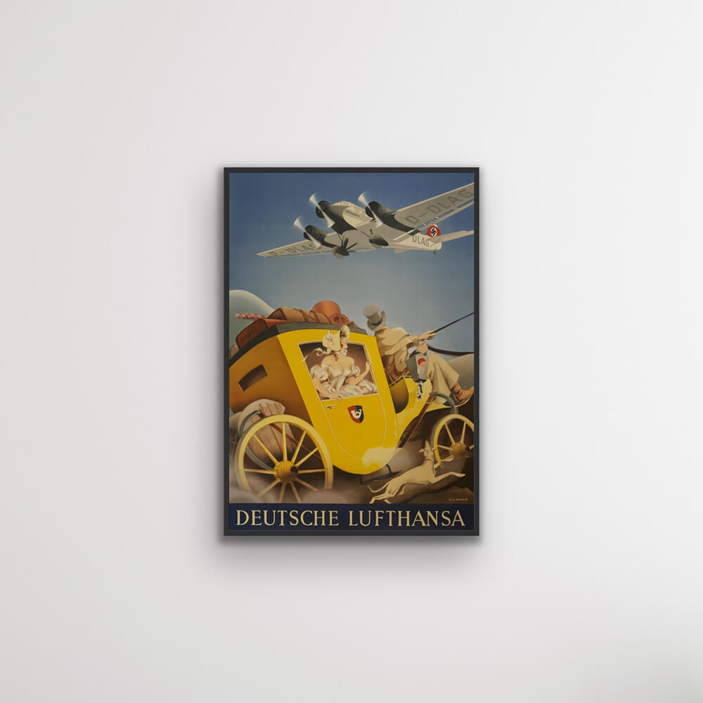 Lufthansa vintage plakat
