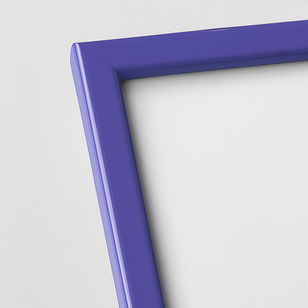 30×40 cm glossy purple wooden poster frame | PlakatKunst.com