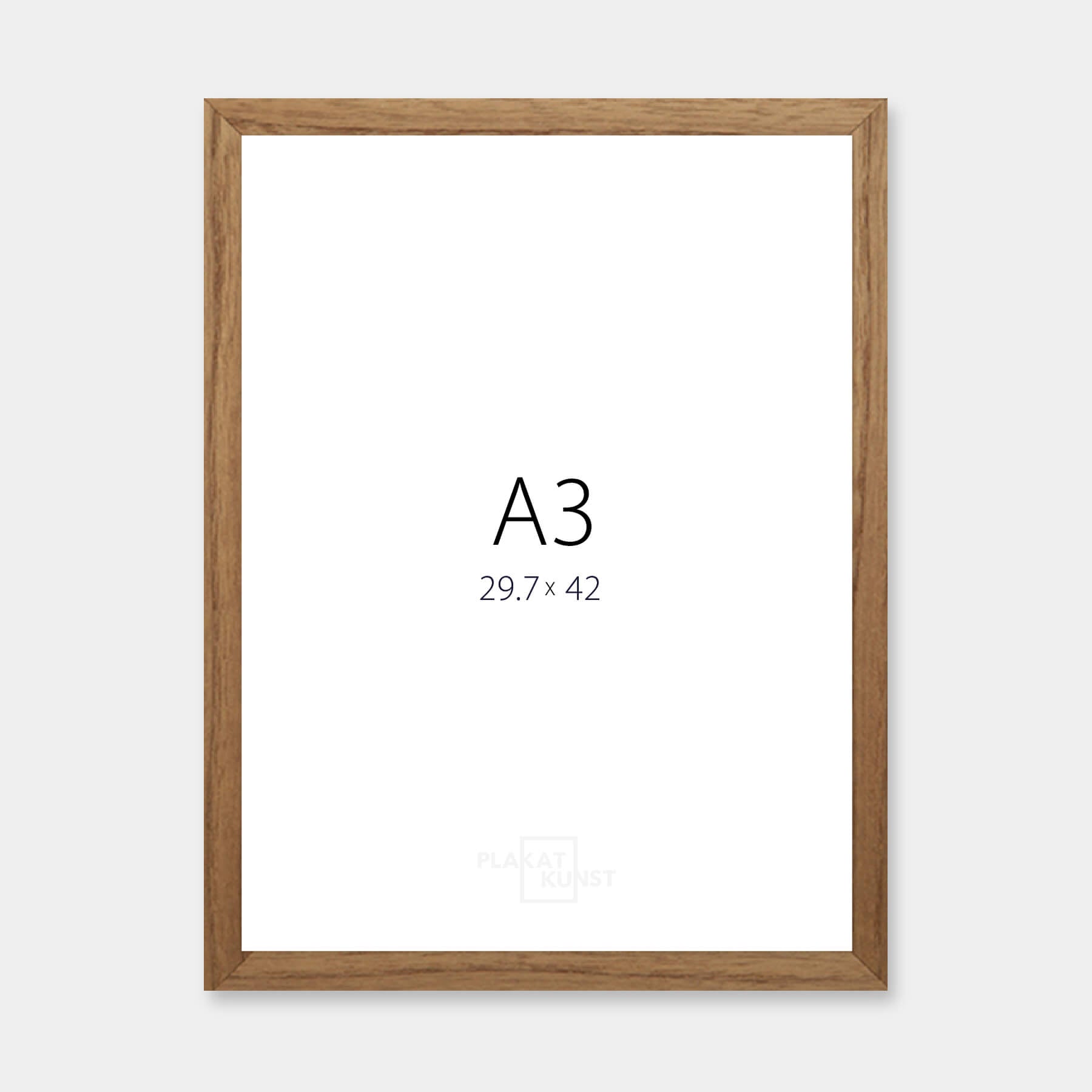 Dark oak frame – Wide (20 mm) – A3 (30x42 cm)