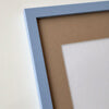 Light blue matte wooden frame - Narrow (15 mm) - 18x24 cm