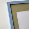 Light blue matte wooden frame - Narrow (15 mm) - A5 (14.8x21 cm)