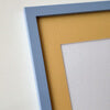 Light blue matte wooden frame - Narrow (15 mm) - 18x24 cm