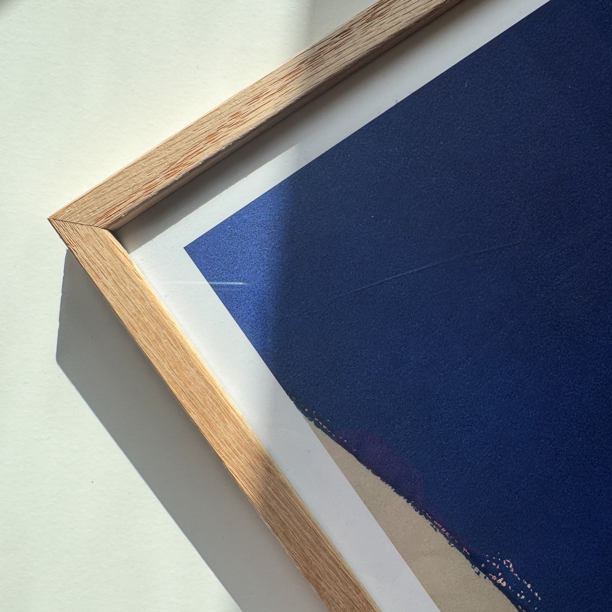 Solid oak frame - Custom size - Narrow (12 mm)