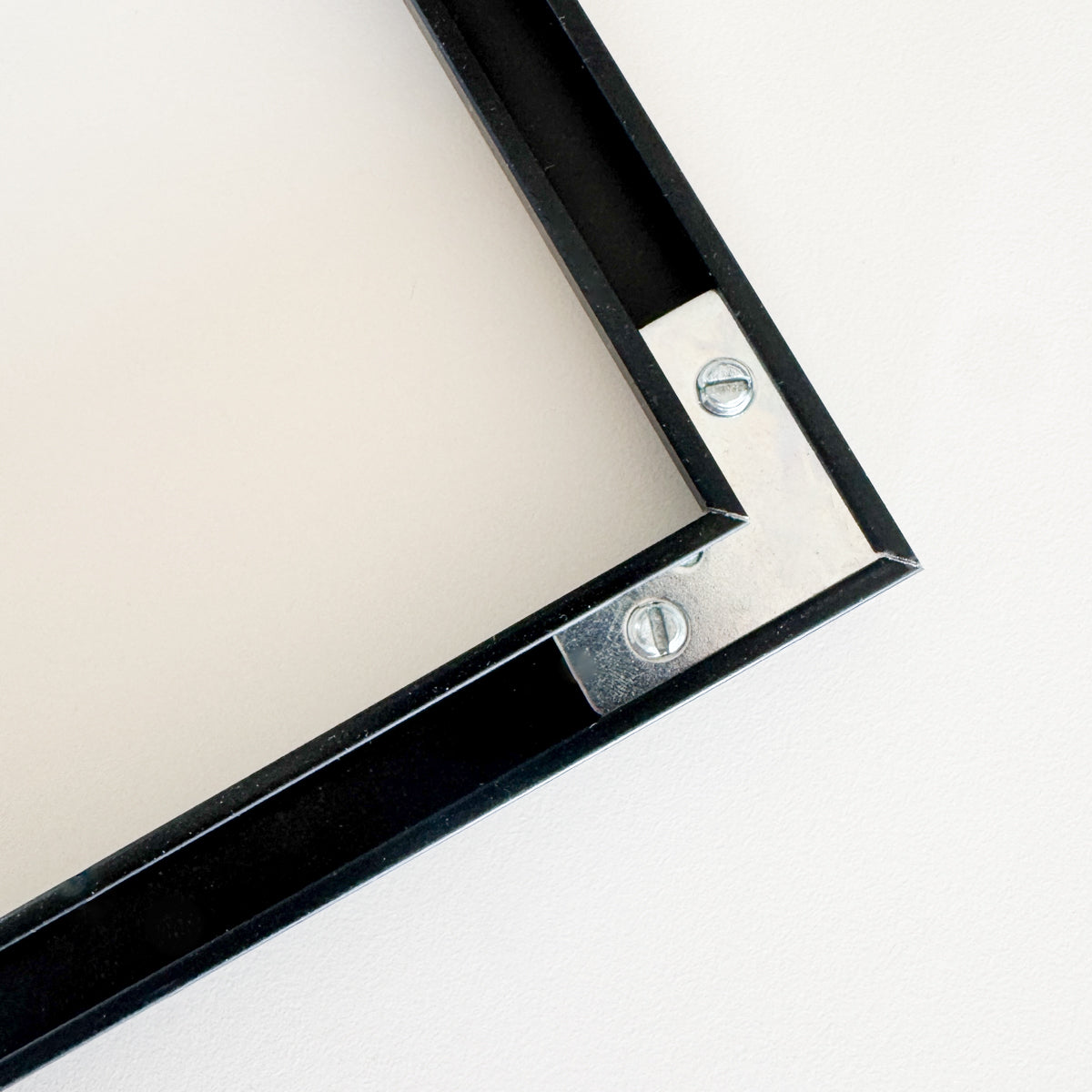 Black premium aluminum frame - Narrow (6 mm) - 100x100 cm