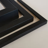 Black wooden frame - Narrow (10 mm) - Custom size