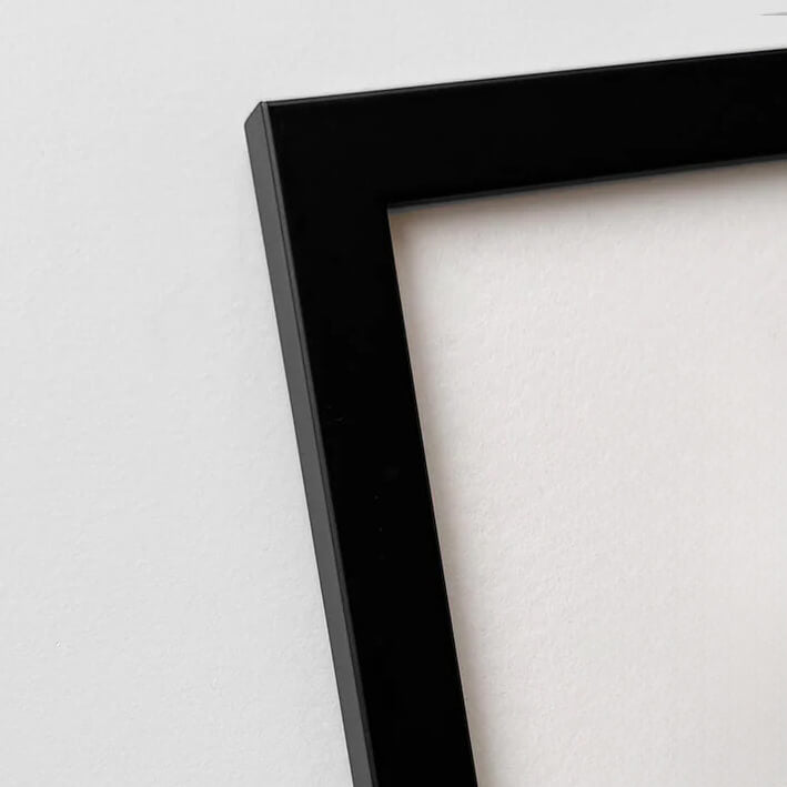 Black wooden frame - Narrow (15 mm) - A3 (30 × 42 cm)