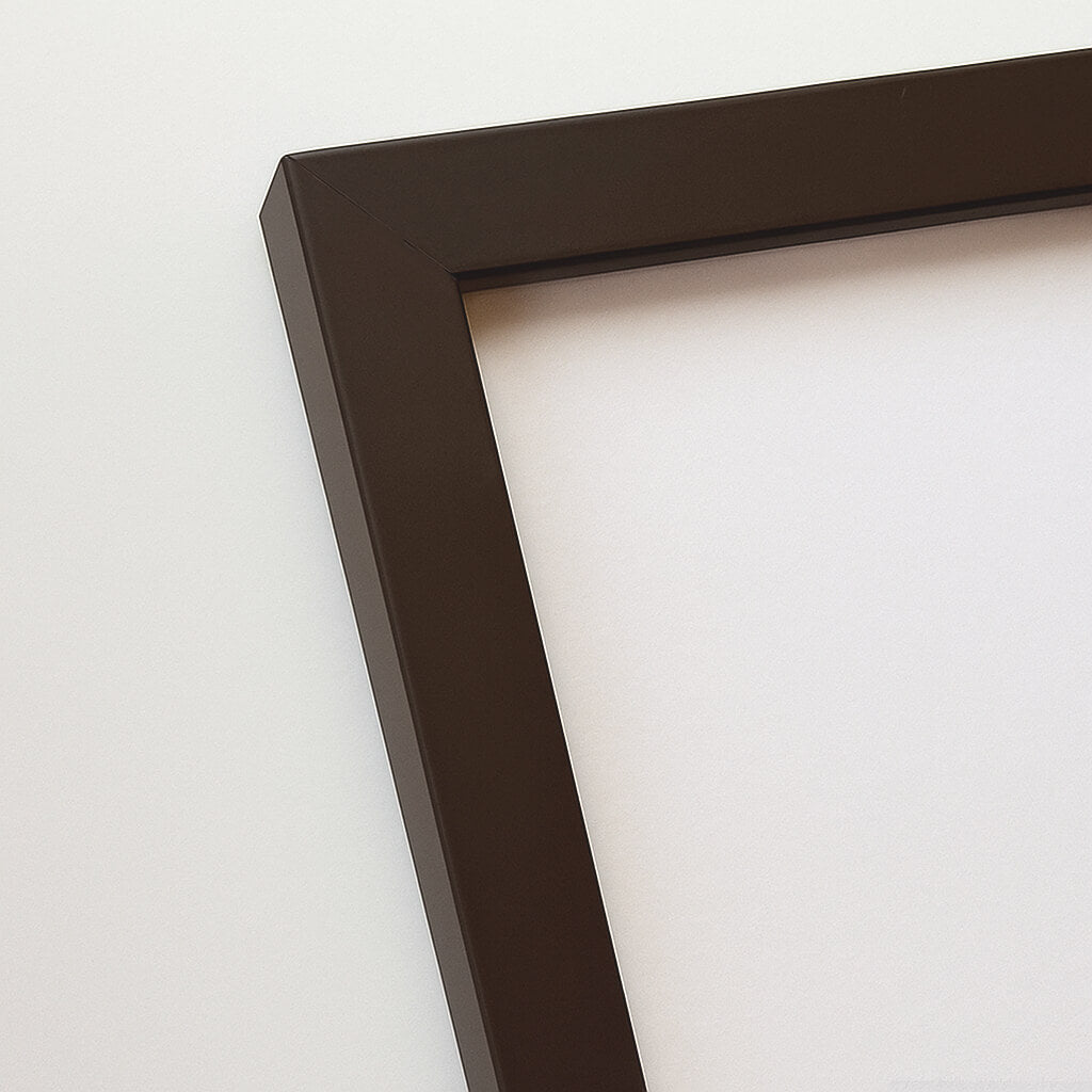 Brown matte wooden frame - Narrow (15 mm)