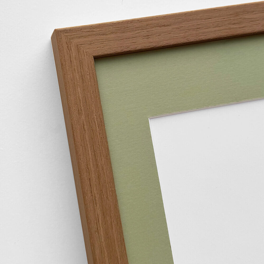 Dark oak wooden frame – Wide (20 mm) – 60x80 cm