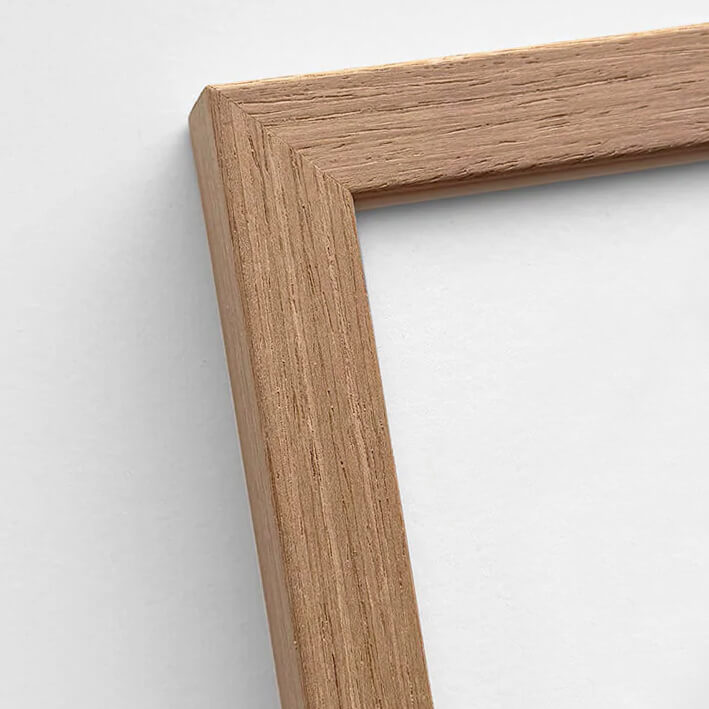 Dark oak wooden frame - Wide (20 mm) - 100x100 cm