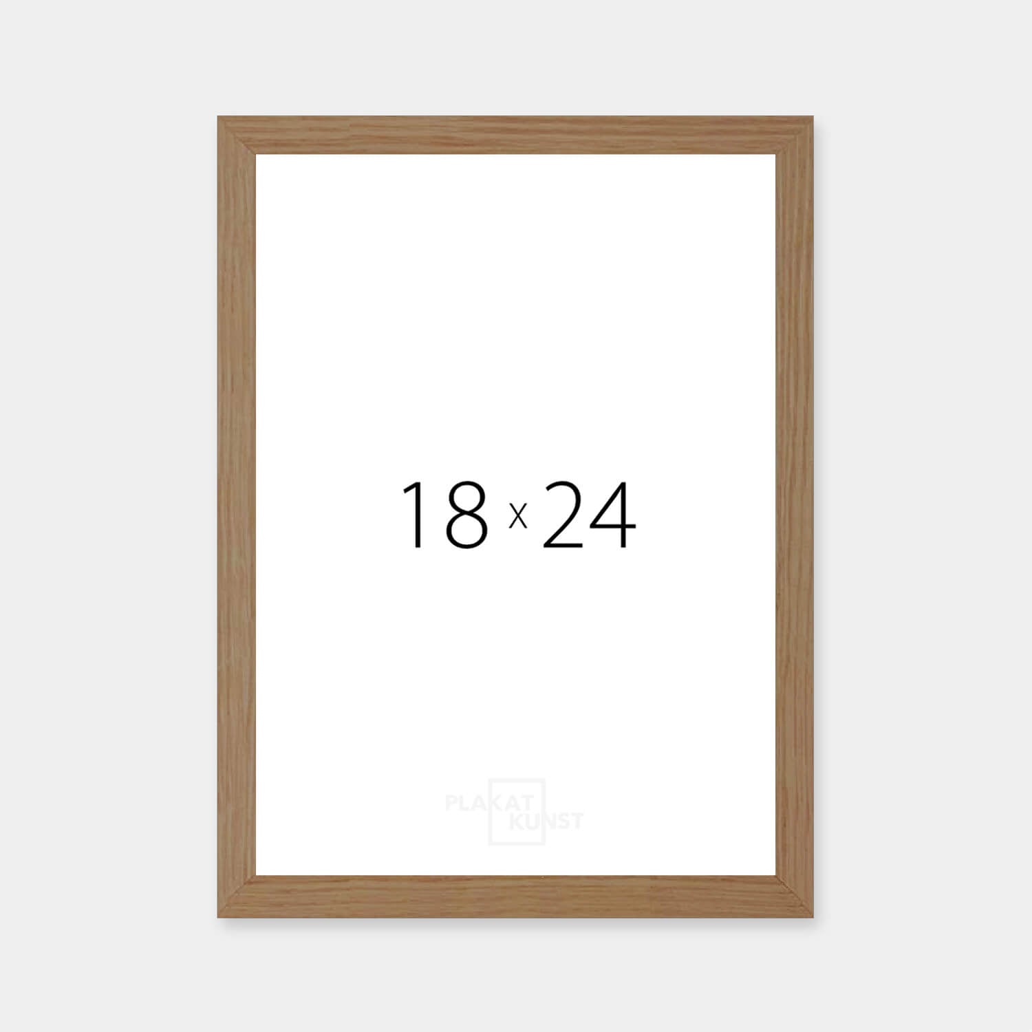 Dark oak frame - Narrow (12 mm) - 18x24 cm